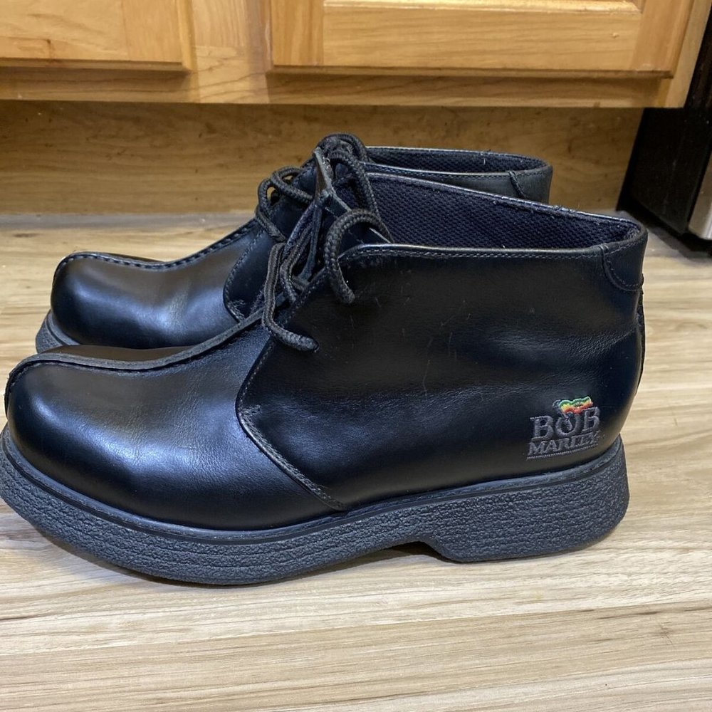 Men's Leather Bob Marley Boots sz 8.5